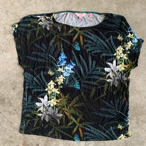 Ted Baker London moody floral print tee - size L